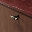 Kép 2/7 - Furnipart Bond antik barna/szálcsiszolt réz bútorgomb 50 mm 557020050-23/30
