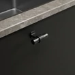 Kép 2/5 - Furnipart Bond matt fekete/fegyverszürke bútorgomb 50 mm 557020050-99/74