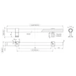Kép 6/6 - Furnipart Bond matt fekete/fegyverszürke bútorfogantyú 160 mm 557020160-99/74