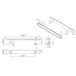 Kép 6/6 - Furnipart Chateau inox hatású bútorfogantyú 128 mm 555320128-66