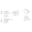 Kép 5/5 - Furnipart Circle lakkozott tölgyfa bútorgomb 103820050-052