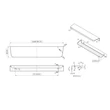 Kép 4/4 - Furnipart Comet matt bronz bútorfogantyú 160 mm 459420200-84
