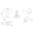 Kép 5/5 - Furnipart Delta inox hatású bútorgomb 554720023-66