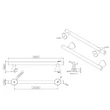 Kép 2/3 - Furnipart Delta inox hatású bútorfogantyú 160 mm 554820160-66