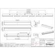 Kép 6/6 - Furnipart Elan lakkozott tölgyfa bútorfogantyú 160/544 mm 1104420544-052
