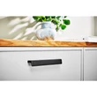 Kép 3/3 - Furnipart Envelope szálcsiszolt fekete bútorfogantyú 160mm 449220160-76