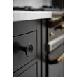 Kép 2/4 - Furnipart Fleur fekete bútorgomb 300030046-9005