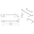 Kép 5/5 - Furnipart Heritage fényes nikkel bútorfogantyú 160 mm 555020160-06