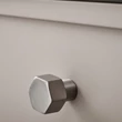 Kép 4/5 - Furnipart Hexa inox hatású bútorgomb 550420024-66