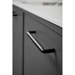 Kép 3/5 - Furnipart Hexa matt fekete bútorfogantyú 160mm 550520160-99
