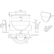 Kép 2/2 - Furnipart Horizon Wood sötétbarna bútorfogantyú 64 mm 104220064-056
