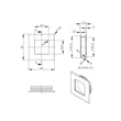 Kép 2/3 - Furnipart Inn matt króm süllyesztett fogantyú 50mm 512160050-09
