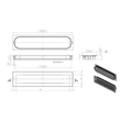 Kép 2/3 - Furnipart Inn fényes króm süllyesztett fogantyú 192mm 512160192-08