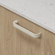Kép 2/4 - Furnipart Lace matt poros sárga bútorfogantyú 160 mm 557520160-C006