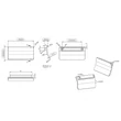 Kép 4/4 - Furnipart Leaf szálcsiszolt réz bútorfogantyú 160 mm 555420160-32