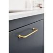 Kép 3/4 - Furnipart Lounge polírozott sárgaréz bútorfogantyú 128 mm 240330128-29