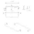 Kép 2/4 - Furnipart Lounge csiszolt vörösréz bútorfogantyú 128 mm 546260128-96