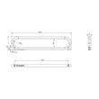 Kép 2/3 - Furnipart Luck inox hatású bútorfogantyú 160mm 544560160-66