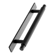 Kép 1/3 - Furnipart Manor Back matt fekete bútor fogantyú 128mm 549020128-99
