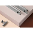Kép 4/5 - Furnipart Manor Back inox hatású bútor fogantyú 128mm 549020128-66