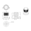 Kép 2/5 - Furnipart Manor Round inox hatású bútorgomb 549220025-66