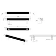 Kép 2/5 - Furnipart Manor inox hatású bútor fogantyú 128mm 548920128-66