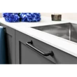 Kép 2/6 - Furnipart Motion fekete bútorfogantyú 160mm 300080160-9005