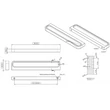 Kép 3/3 - Furnipart Plank fekete tölgy bútorfogantyú 160 mm 104120160-992