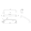 Kép 2/4 - Furnipart Provence fekete bútorfogantyú 160mm 300010160-9005