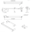 Kép 6/6 - Furnipart Punto lakkozott tölgyfa bútorfogantyú 160 mm 119020160-052
