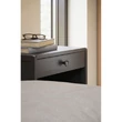 Kép 2/4 - Furnipart RECTA acél-fa, lakkozott dió - fényes sárgaréz gomb fogantyú 115920038-292/29
