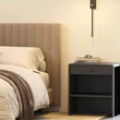Kép 4/4 - Furnipart RECTA acél-fa, lakkozott dió - fényes sárgaréz gomb fogantyú 115920038-292/29