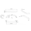 Kép 2/2 - Furnipart Space inox hatású bútorfogantyú 192 mm 456920192-66