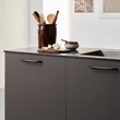 Kép 3/5 - Furnipart Space fekete porszórt bútorfogantyú 192 mm 456920192-9005E