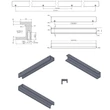 Kép 2/4 - Furnipart Station szálcsiszolt sárgaréz bútorfogantyú 160mm 437620160-31
