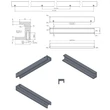 Kép 2/2 - Furnipart Station inox hatású bútorfogantyú 320mm 437620320-66