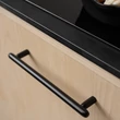 Kép 2/4 - Furnipart Tocco matt fekete bútorfogantyú 160 mm 554620160-99