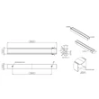 Kép 4/4 - Furnipart Track sötétbarna bútorfogantyú 160/544/1088 mm 1037201088-056