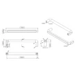 Kép 2/2 - Furnipart Unify matt fekete bútorfogantyú 320 mm 554520320-99