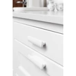 Kép 2/3 - Furnipart Vanilla fehér kerámia bútorfogantyú 96mm 601201096-0