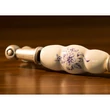 Kép 2/6 - Giusti mintás fehér porcelán - ezüst bútorfogantyú FG.M03010515G