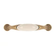 Kép 3/9 - Giusti fehér porcelán - antik patina bútorfogantyú FG.M160100D1G