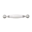 Kép 3/8 - Giusti fehér porcelán - ezüst bútorfogantyú FG.M62010015G