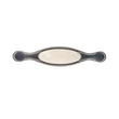 Kép 3/7 - Giusti fehér porcelán - antik fekete bútorfogantyú FG.M770100C2G