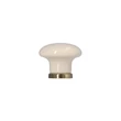 Kép 2/7 - Giusti fehér porcelán + antik patina bútorfogantyú gomb FG.P040100D1G