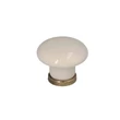 Kép 4/7 - Giusti fehér porcelán + antik patina bútorfogantyú gomb FG.P040100D1G