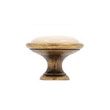 Kép 2/8 - Giusti fehér porcelán - antik patina bútorfogantyú gomb FG.P070100D1G