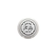 Kép 2/7 - Giusti mintás fehér porcelán - fényes ezüst bútorfogantyú gomb FG.P7700Q6M5G