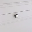 Kép 5/6 - Giusti mintás fehér porcelán - sötétbarna bútorfogantyú gomb FG.P7701Q1R7G