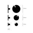Kép 8/8 - Studio Font POLKA birch fogas szett